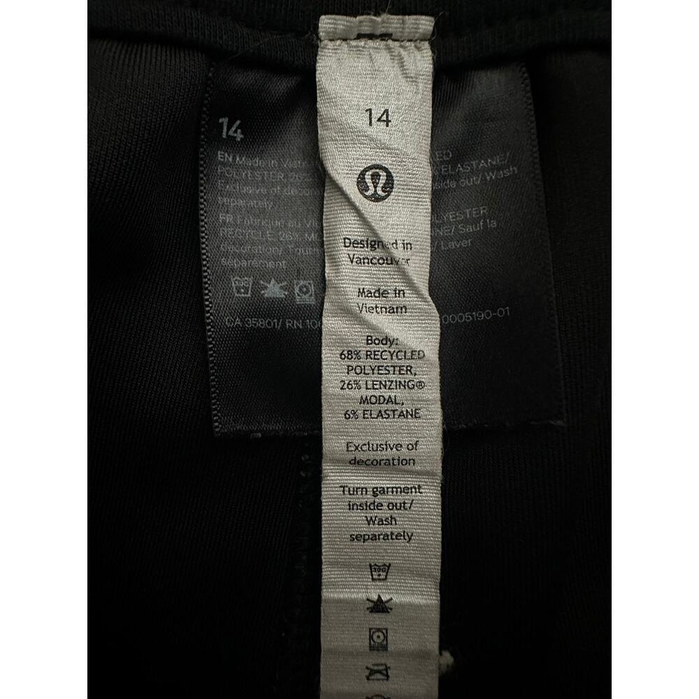 Lululemon Ribbed Softstreme Mid-Rise Wide-Leg Cropped Pant 25" Graphite Grey 14 - Picture 5 of 8